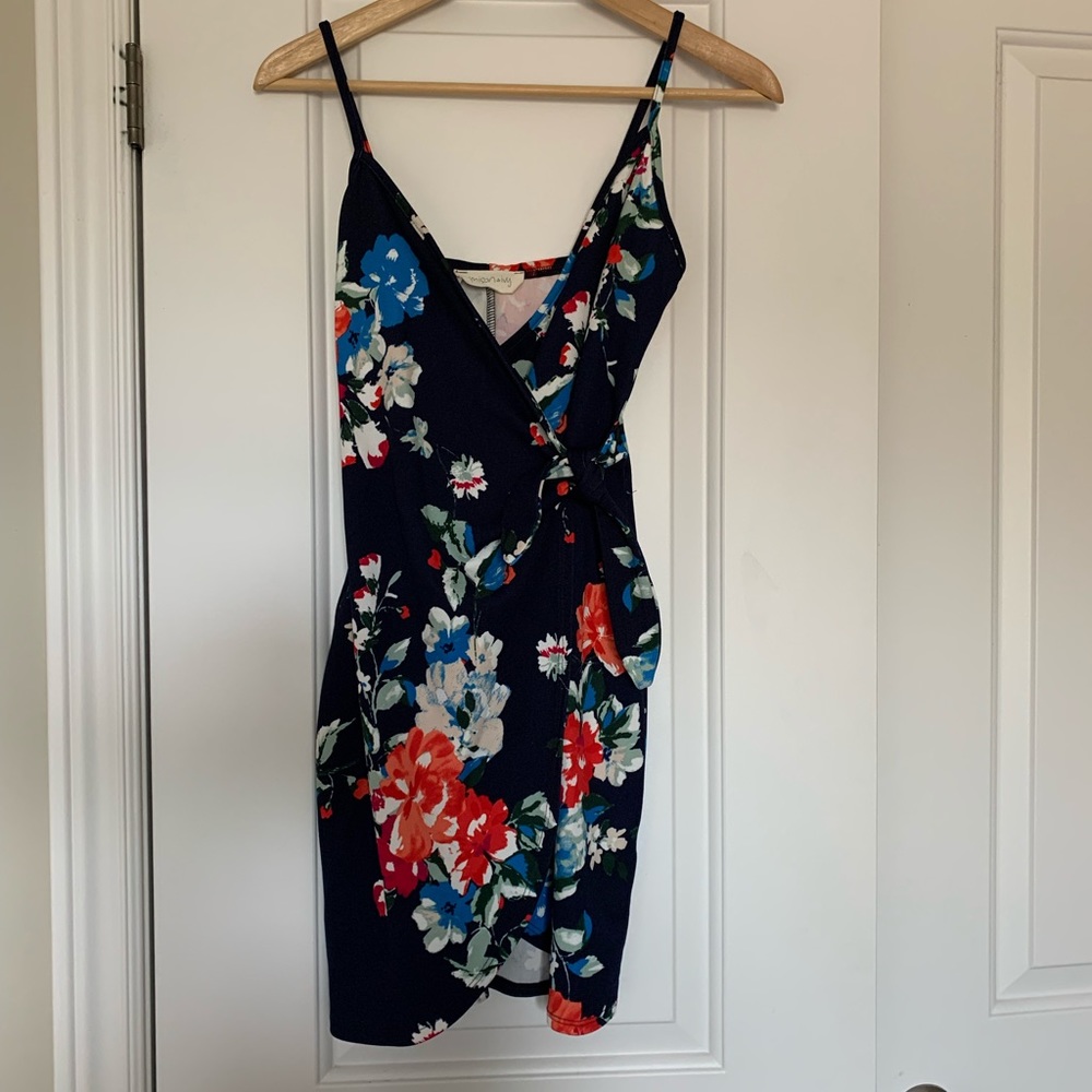 NWOT Poison Ivy Floral Wrap Dress